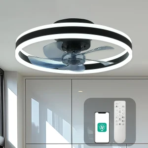 Flush Mount Modern Ceiling Fan