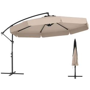 10FT Offset Hanging Umbrella Patio